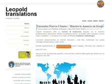 Tablet Screenshot of leopoldtranslations.com